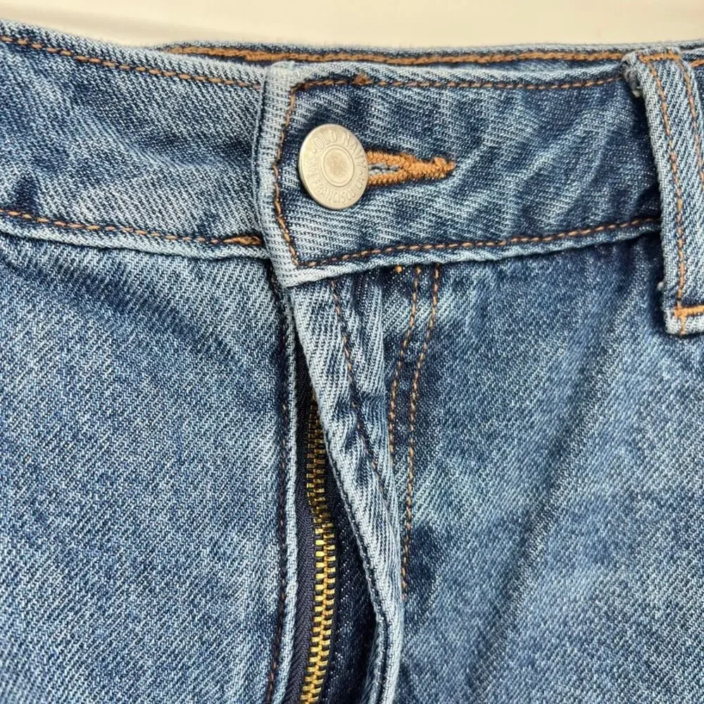 Old Navy High Rise Secret Smooth Pockets Denim Skirt‎ with Front Slit Sz. 18